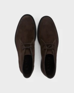 Dark Brown Suede Desert Boots