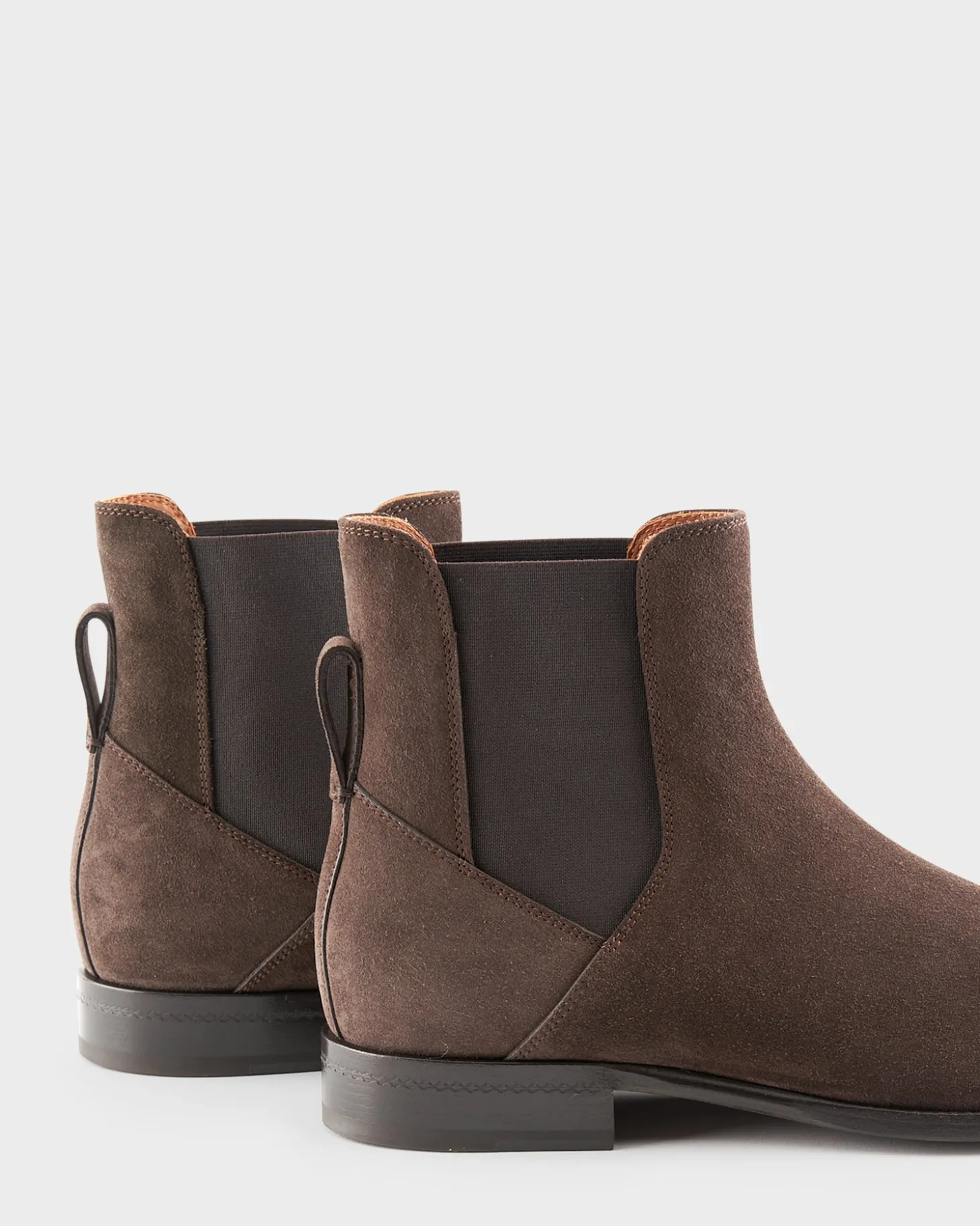 Dark Brown Suede Vienna Chelsea Boots