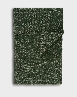 Dark Green Blended Alpaca Scarf