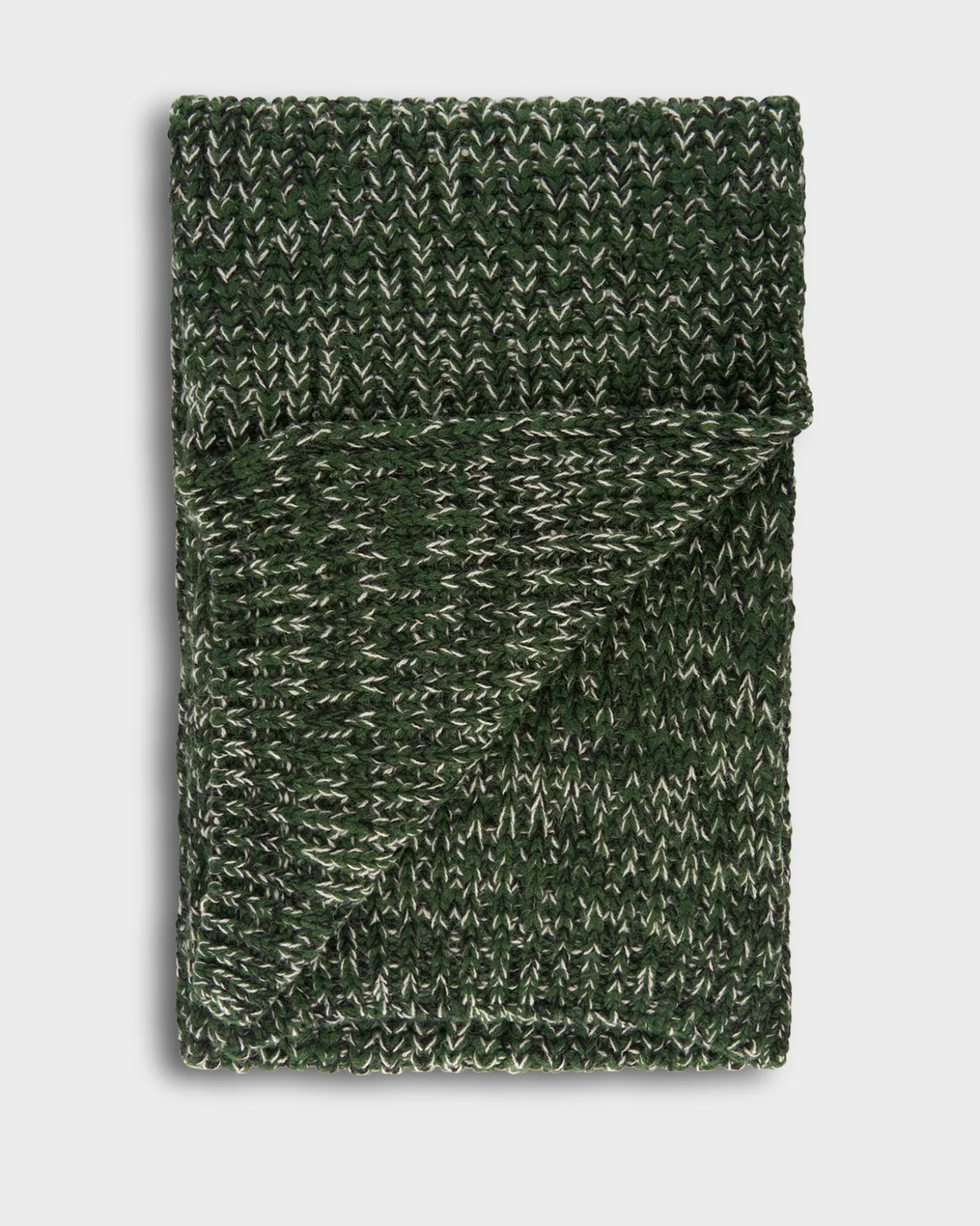 Dark Green Blended Alpaca Scarf