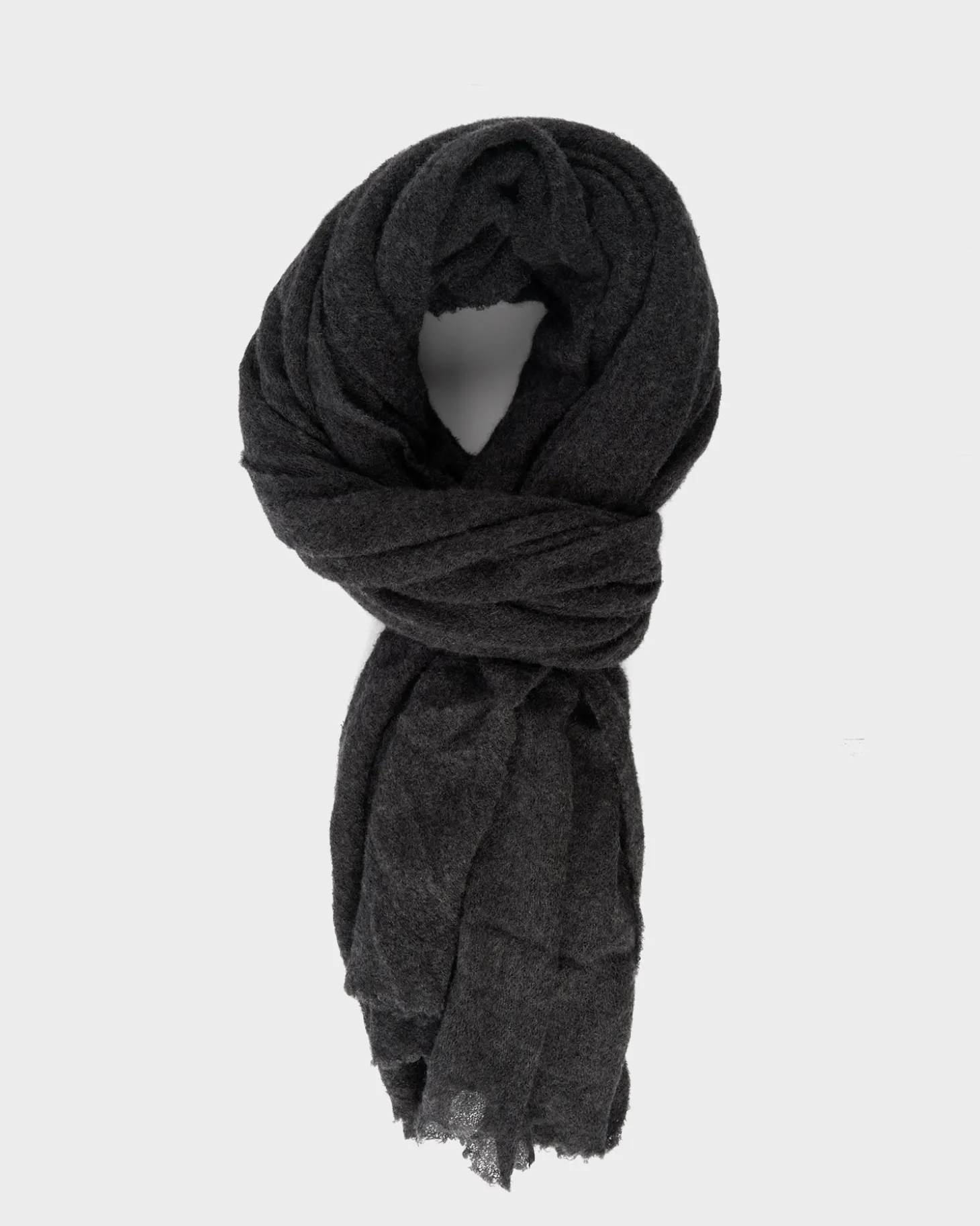 Dark Grey Cashmere Scarf