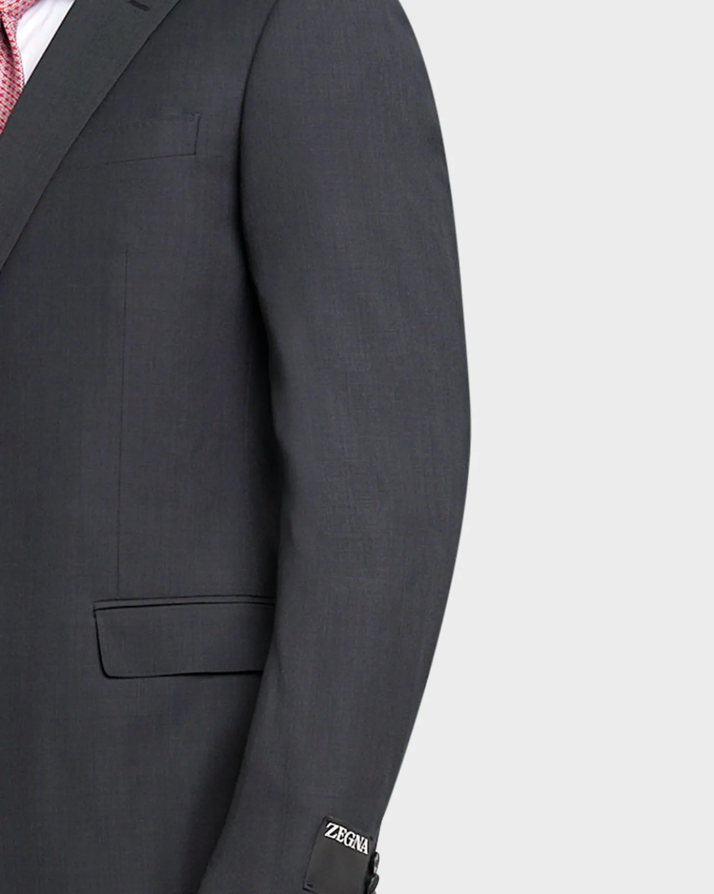 Dark Gunmetal Microstructure Wool Suit