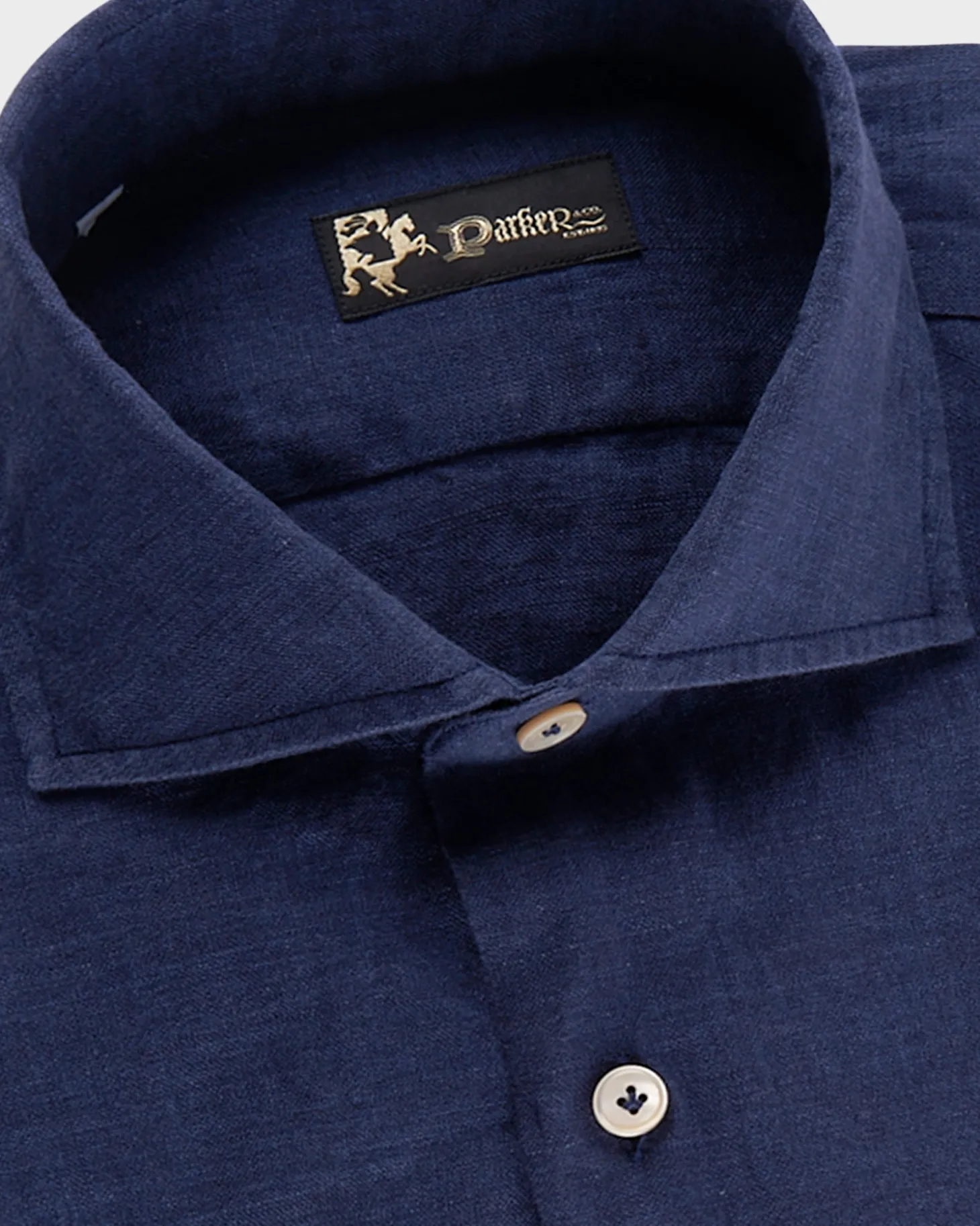 Dark Indigo Washed Linen Shirt