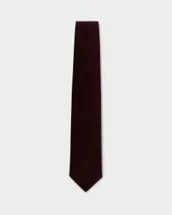 Dark Maroon Micropattern Tie