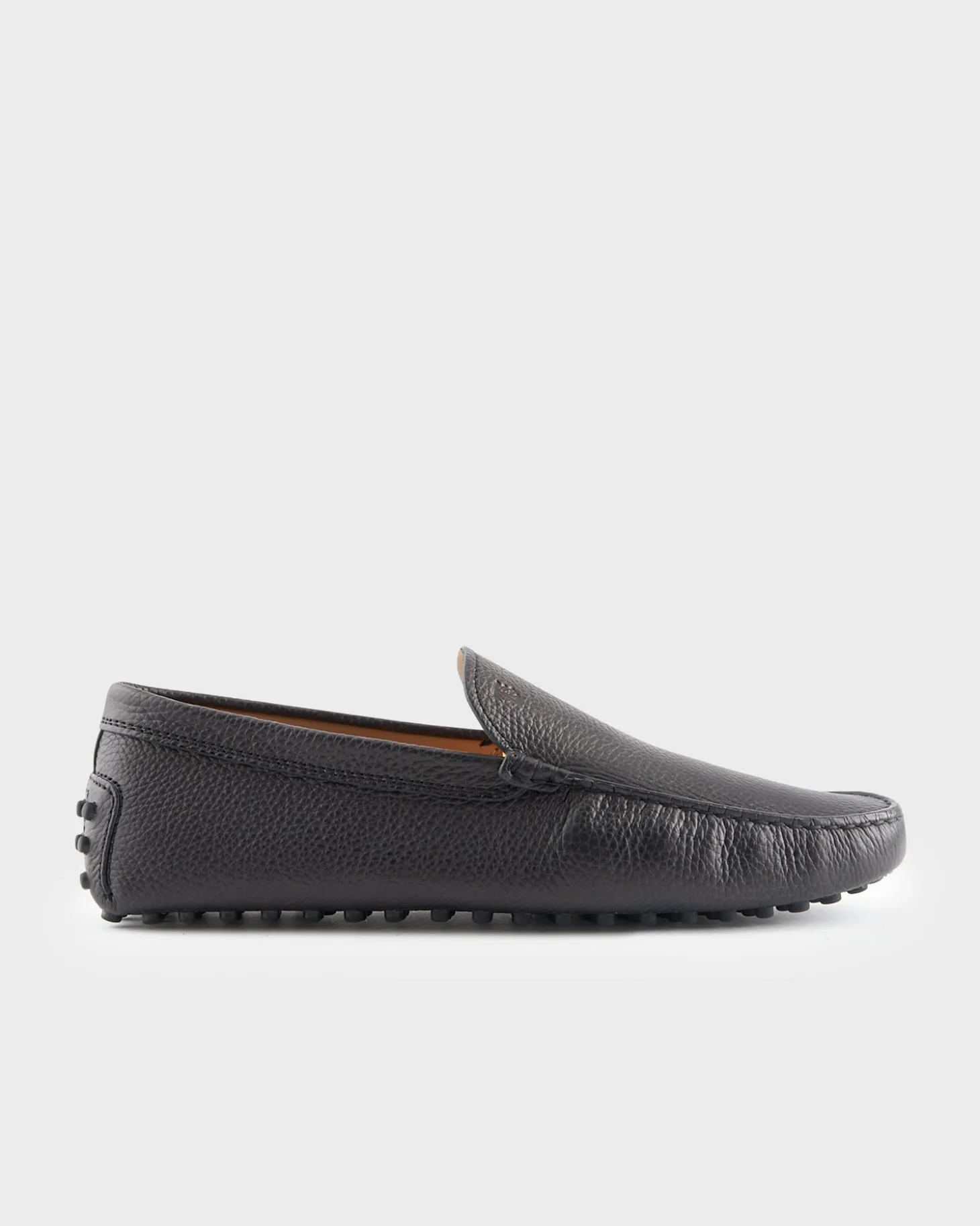 Dark Midnight Blue Leather Gommino Driving Shoes