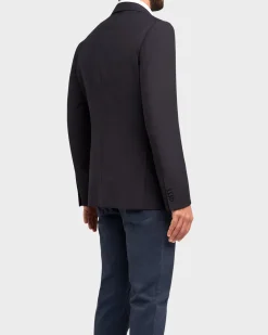 Dark Midnight Techmerino Wool Blazer