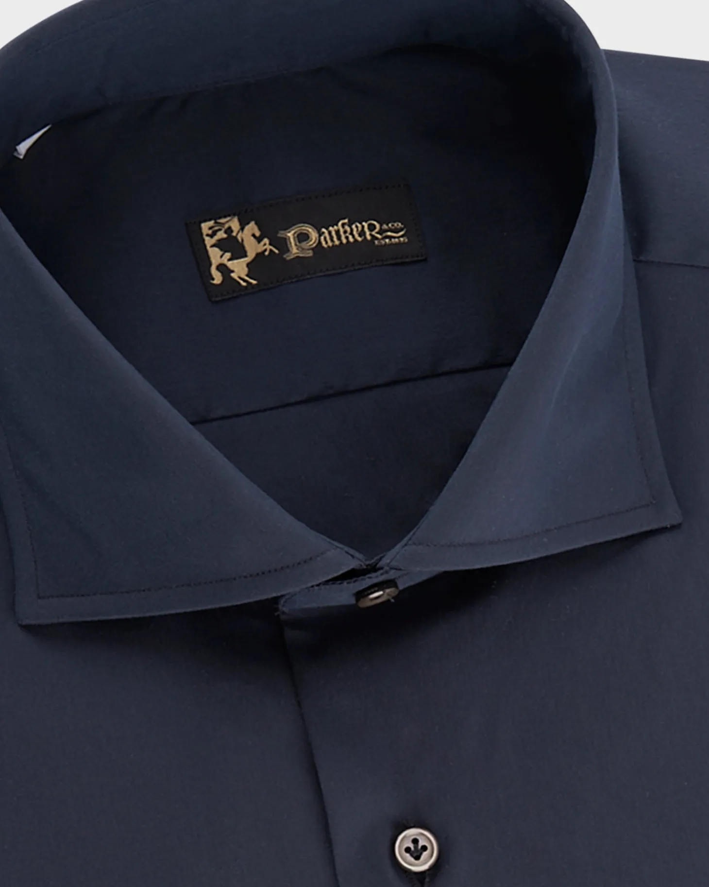 Dark Navy Cotton Stretch Shirt
