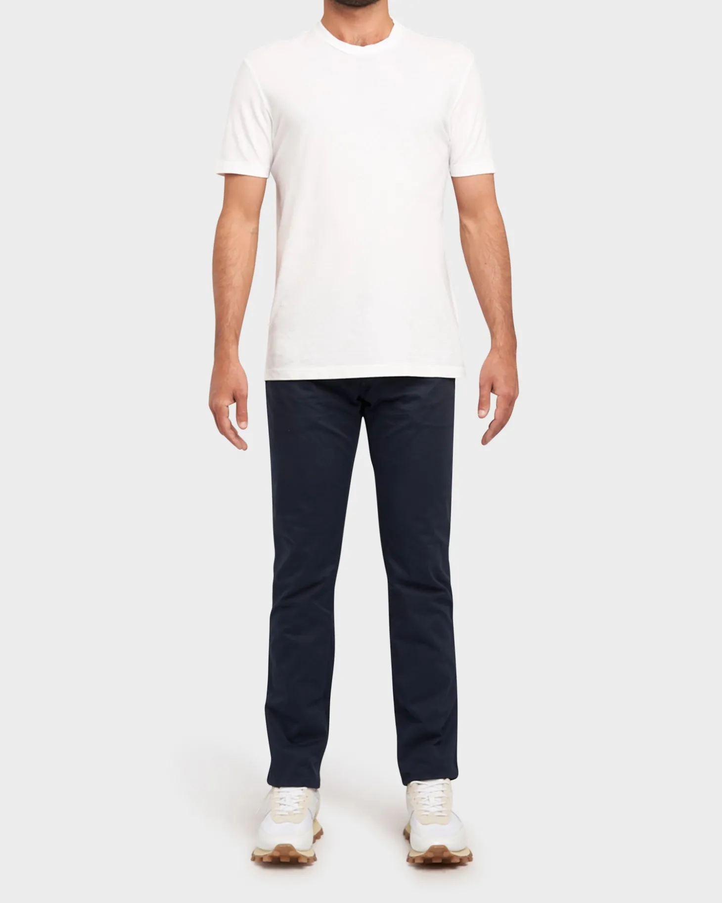 Dark Navy Lightweight Cotton Stretch Slim Fit Jeans