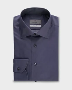 Deep Blue Shot Impeccabile Cotton Shirt