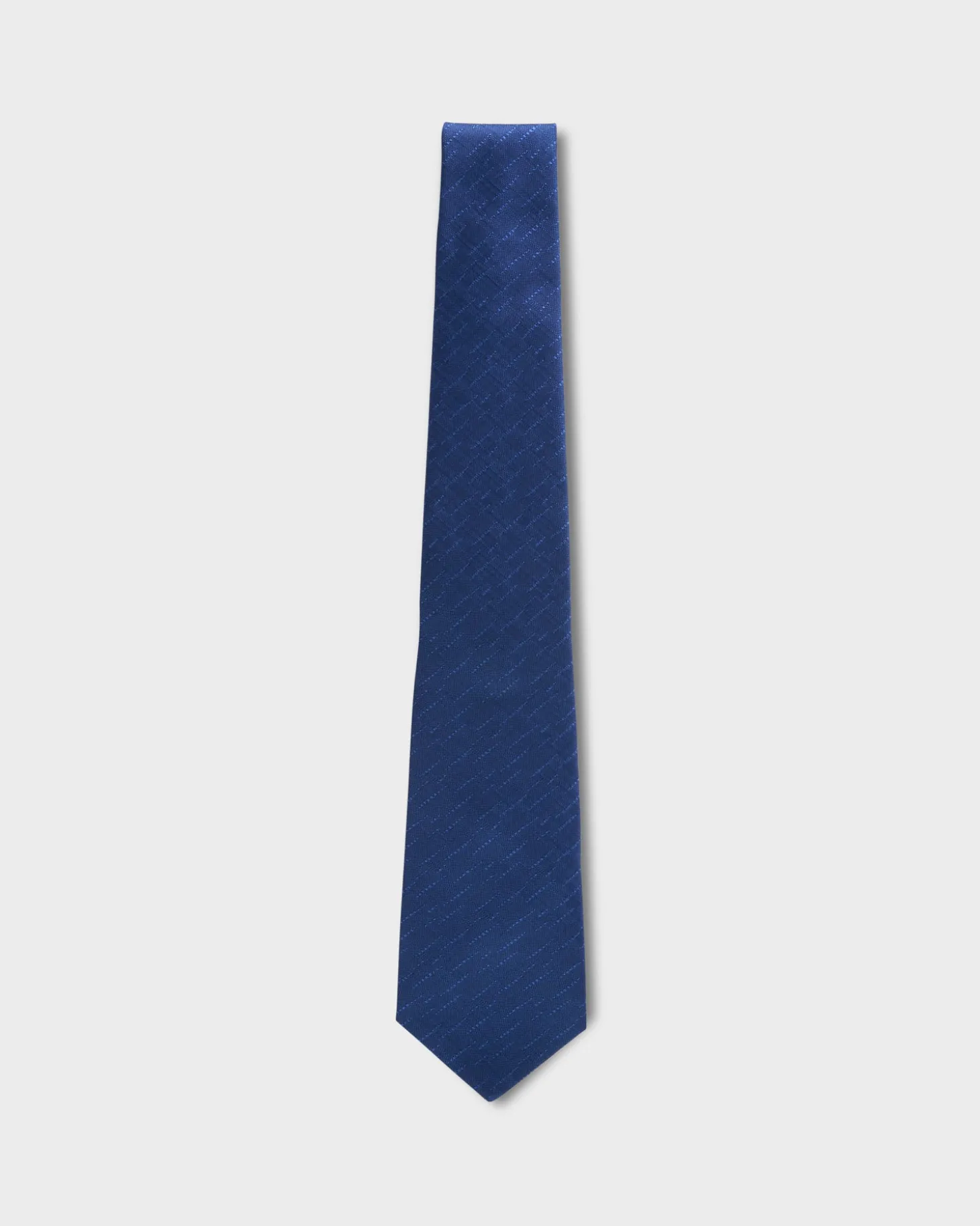 Deep Blue Textured Silk Tie