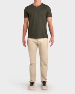 Ecru Old Comfort Cotton Stretch Jeans