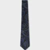 Emerald With Blue Paisley Tie