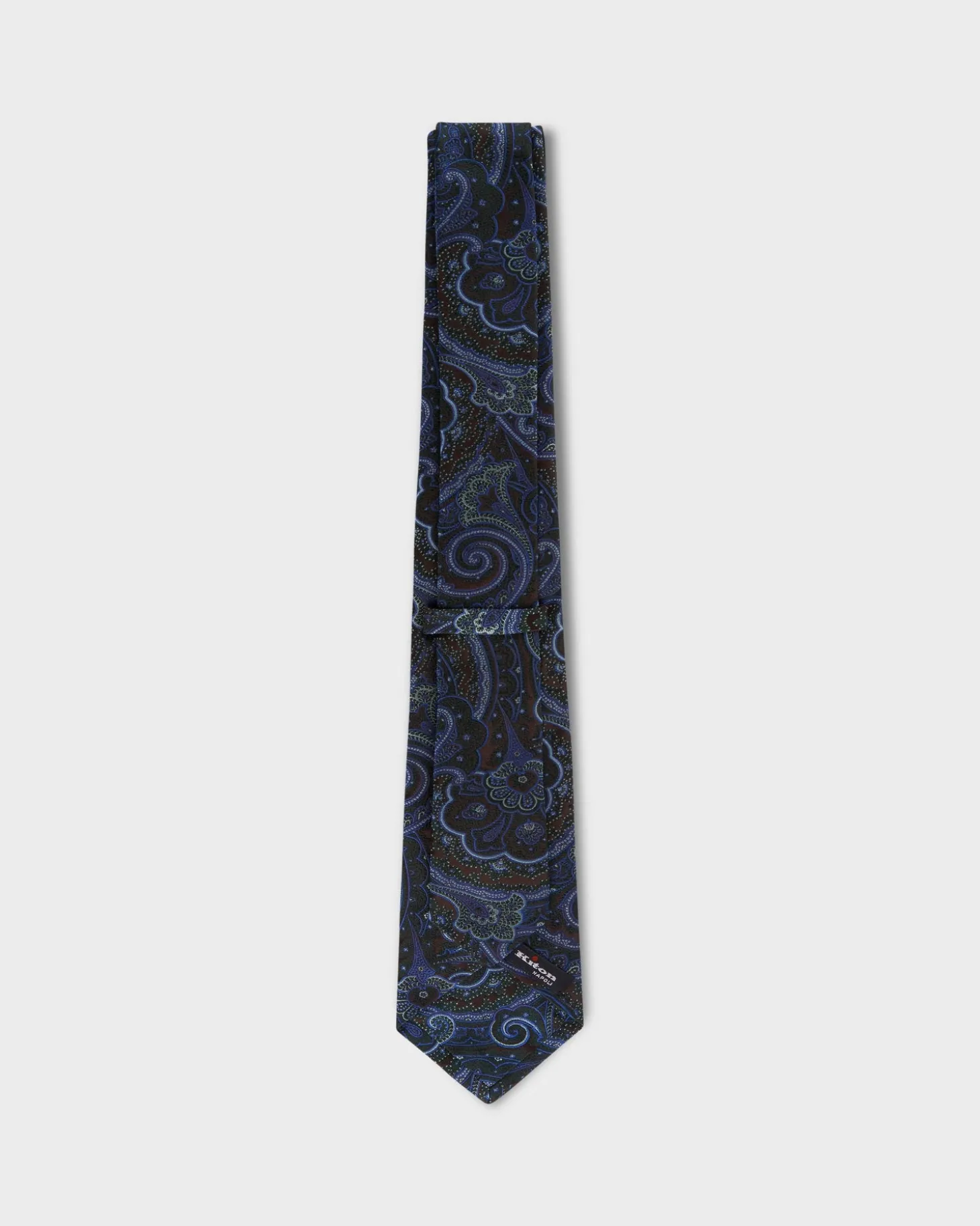 Emerald With Blue Paisley Tie
