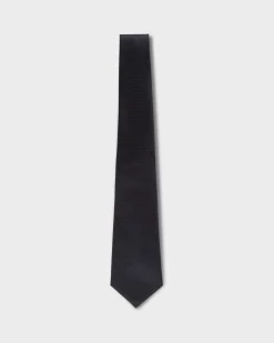 Emerald With Midnight Blue Microtexture Silk Tie