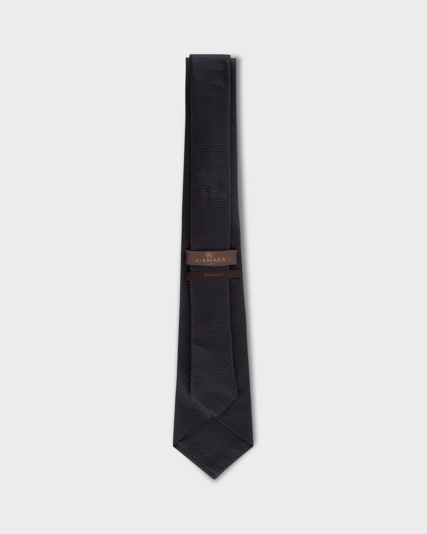 Emerald With Midnight Blue Microtexture Silk Tie