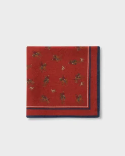 Equestrian Wool Pocket Square