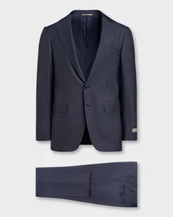 Exclusive Blue Check Wool 150's Silk Suit