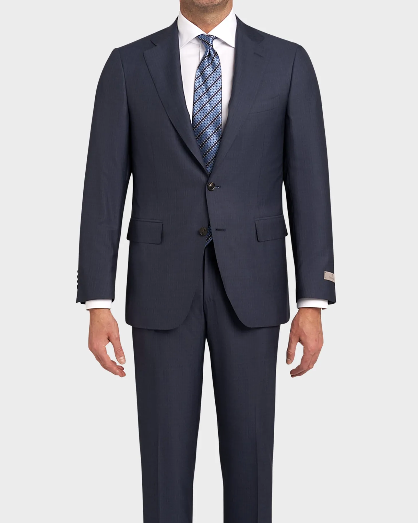 Exclusive Blue Check Wool 150's Silk Suit