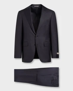 Exclusive Blue With Black Check Super 150's Wool Suit