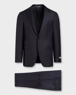 Exclusive Dark Blue Twill Super 150's Wool Suit