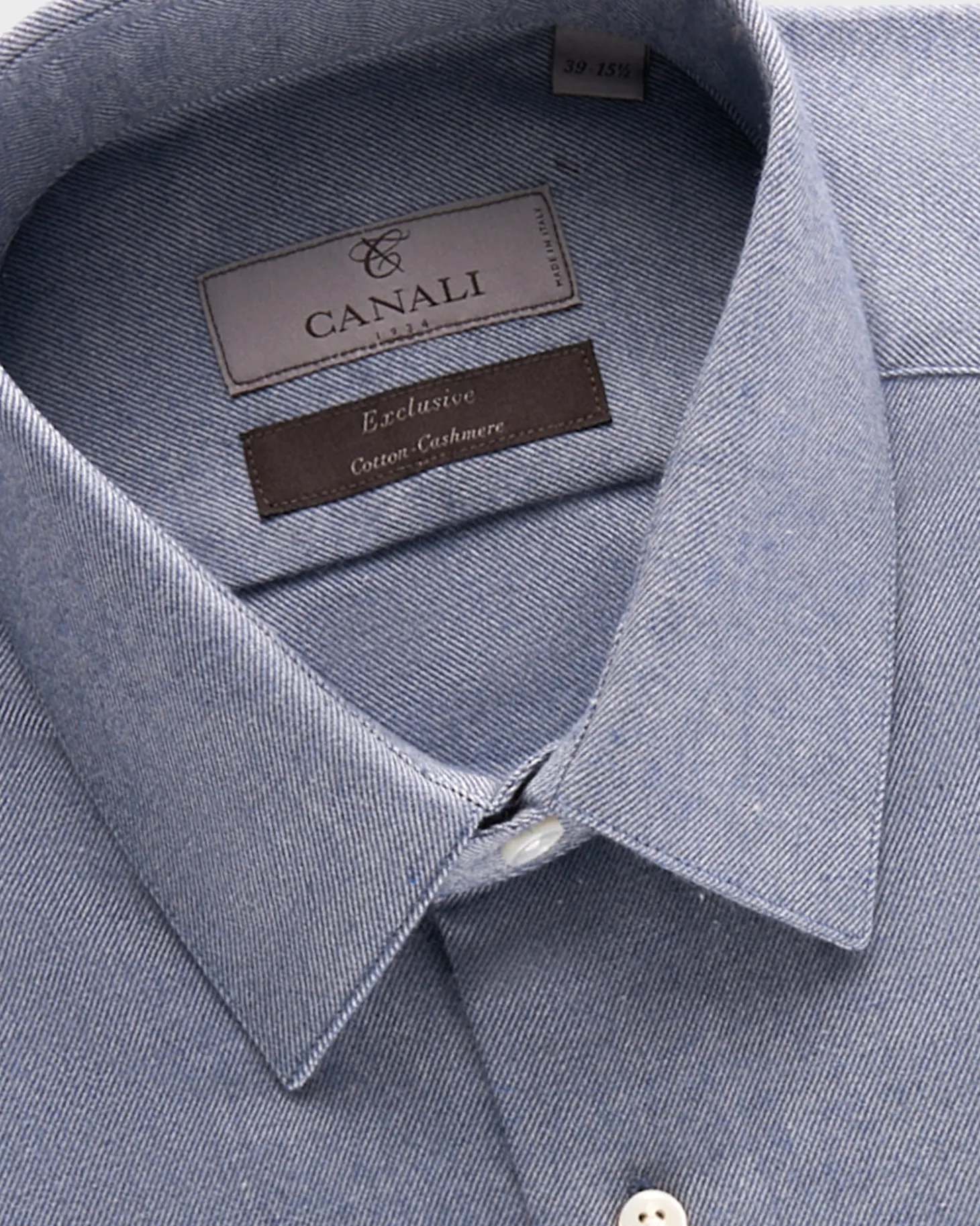 Exclusive Light Blue Cotton Cashmere Shirt