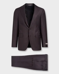 Exclusive Royal Burgundy Check Wool Suit