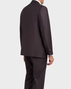 Exclusive Royal Burgundy Check Wool Suit
