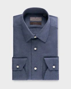 Exclusive Steel Blue Cotton Cashmere Shirt