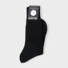 Fine Merino Wool Black Socks