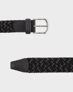 Green Blue And Grey Woven Elastic Belt
