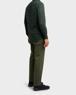 Green Cotton Chinos