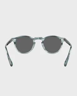 Gregory Peck Sun Washed Lapis With Carbon Grey