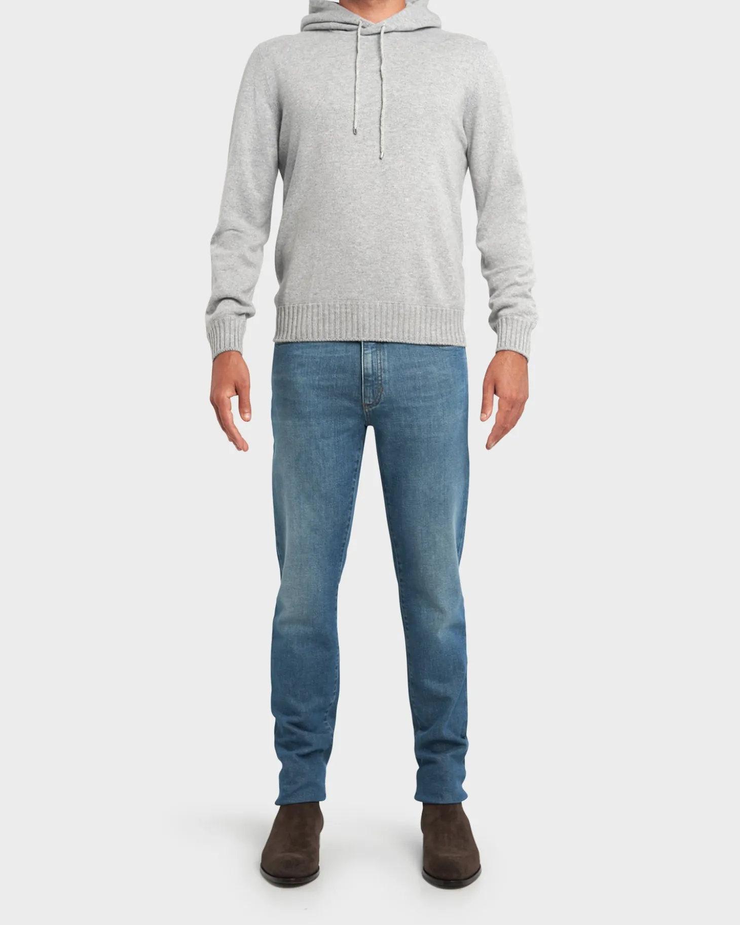 Grey Cashmere Hoodie