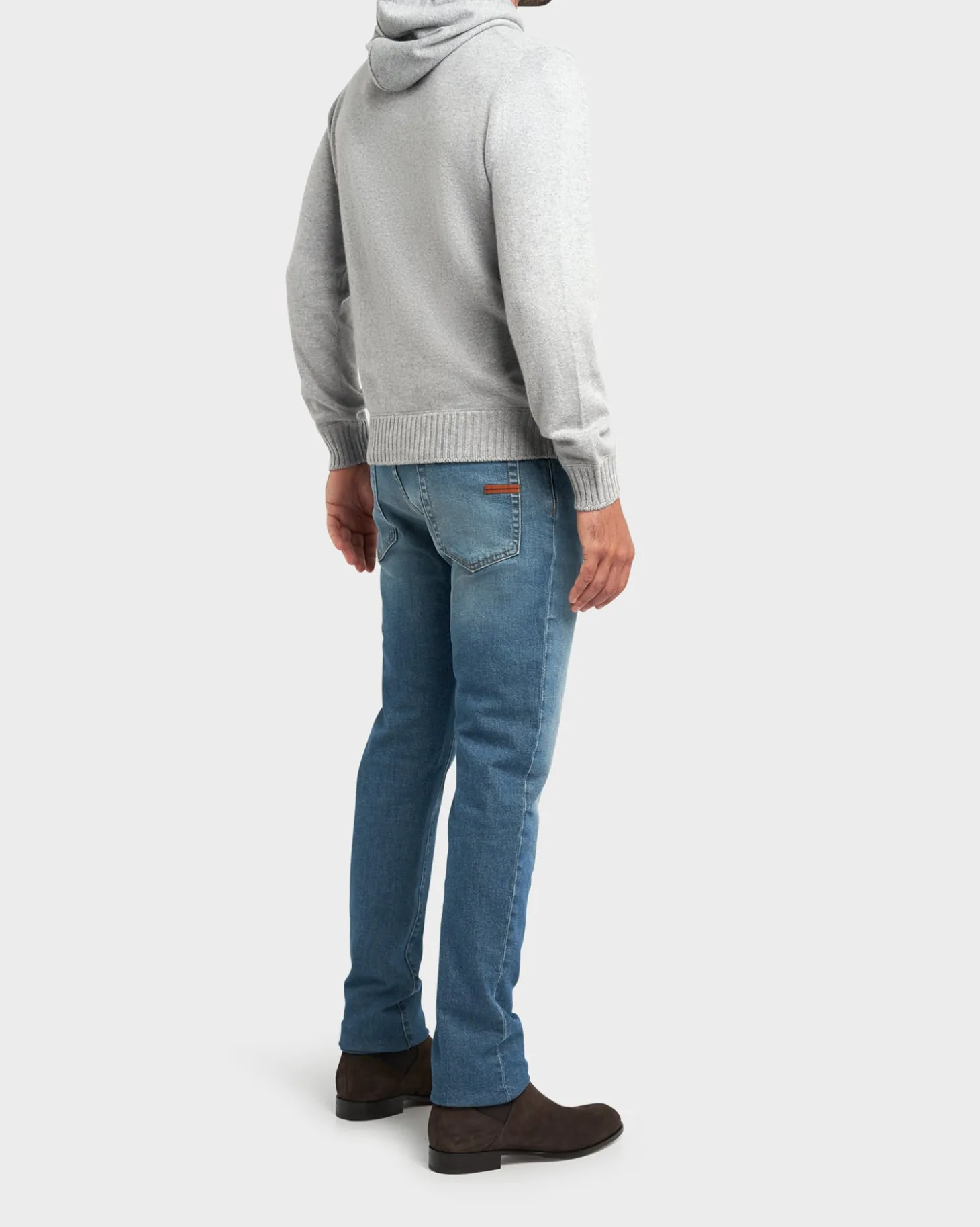 Grey Cashmere Hoodie