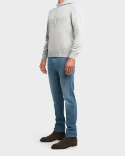 Grey Cashmere Hoodie