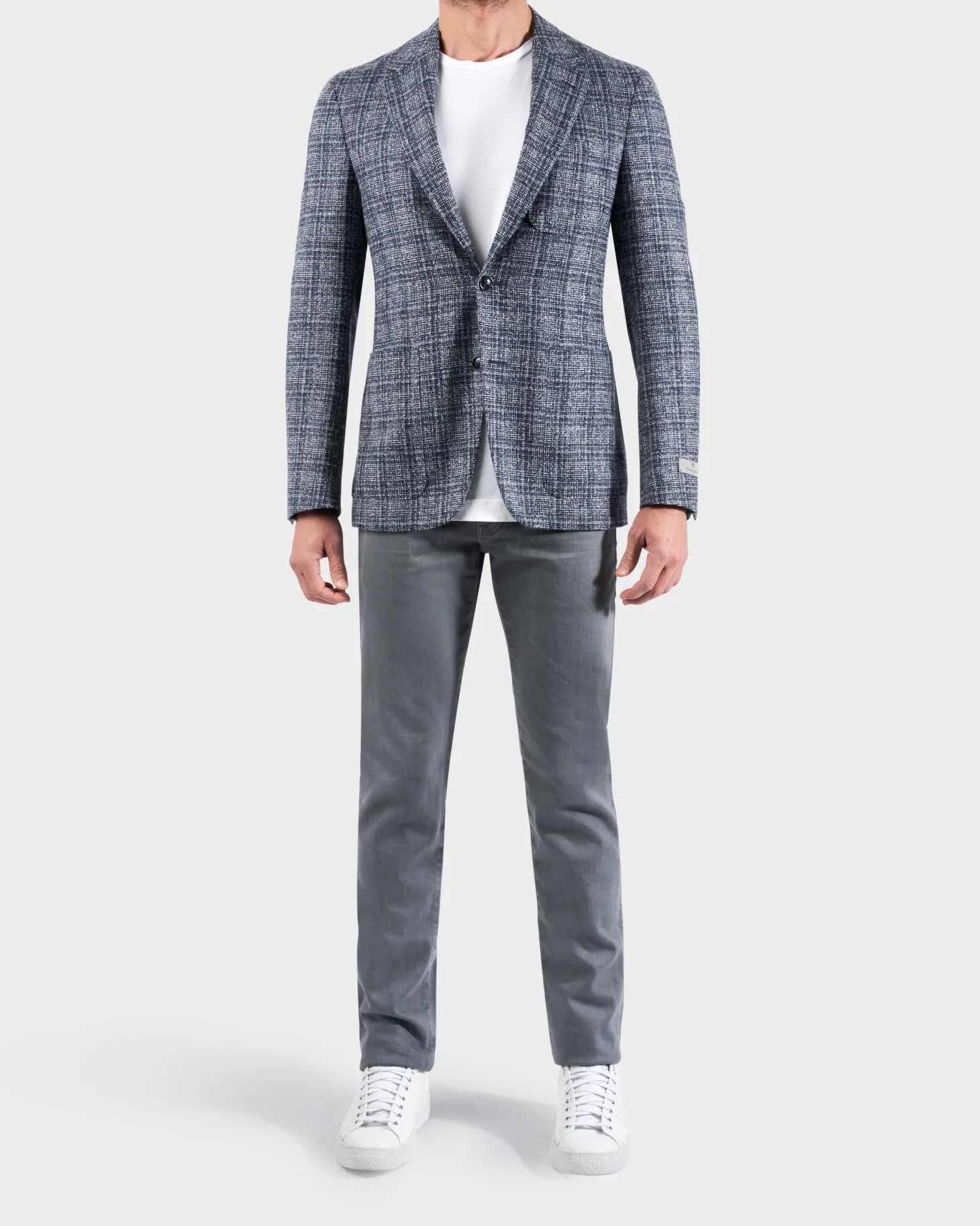 Grey Plaid Blazer