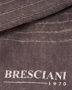Grey Ribbed Cotton Calf Length Socks