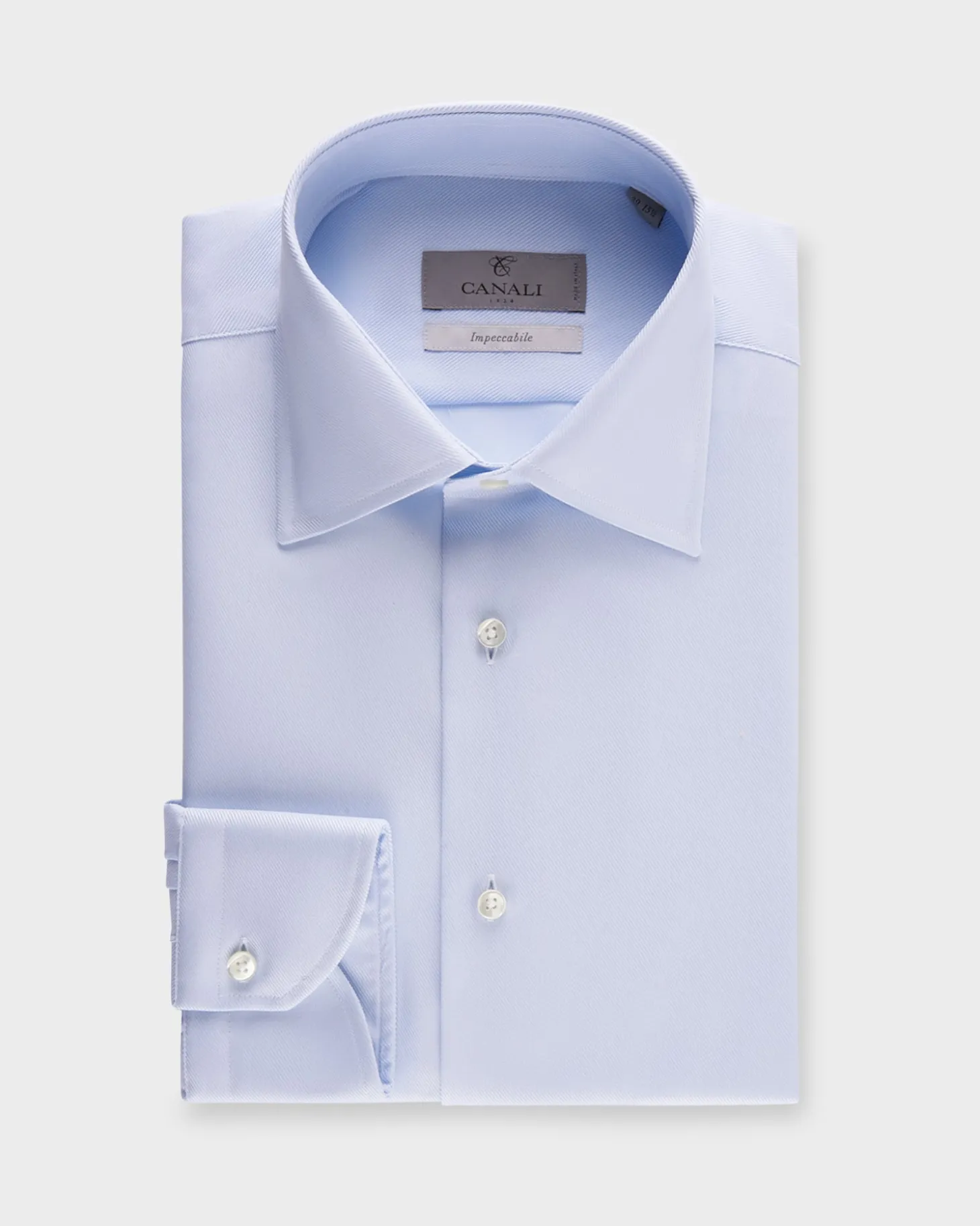 Impeccabile Light Blue Cotton Shirt
