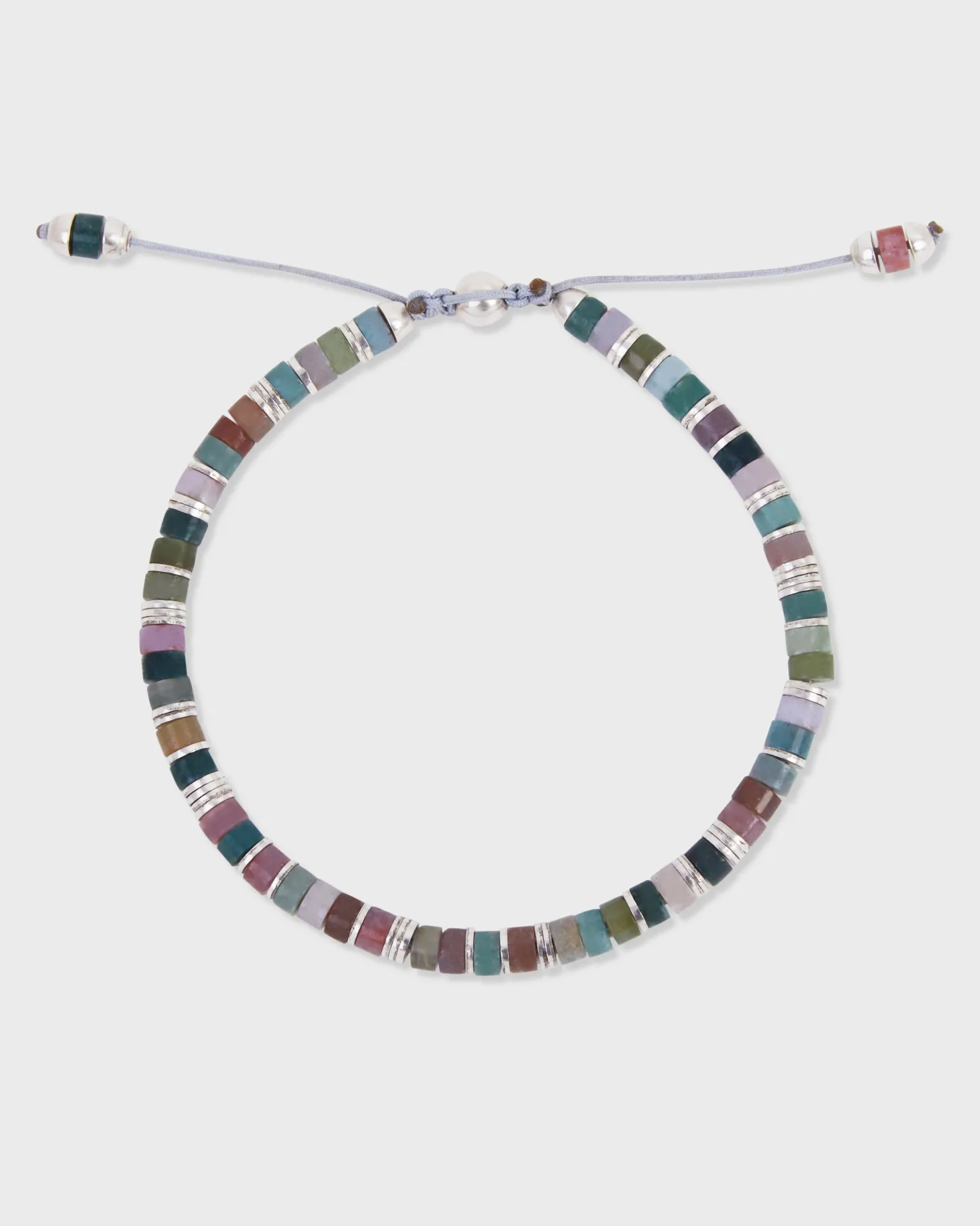 Indian Agate Tucson Sterling Silver Bracelet