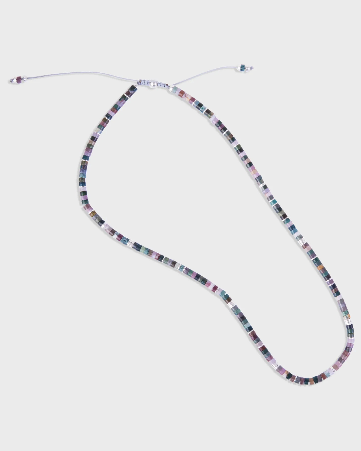 Indian Agate Tucson Sterling Silver Necklace