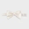 Ivory Silk Bow Tie