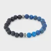 Lapis Silver Gear Bracelet