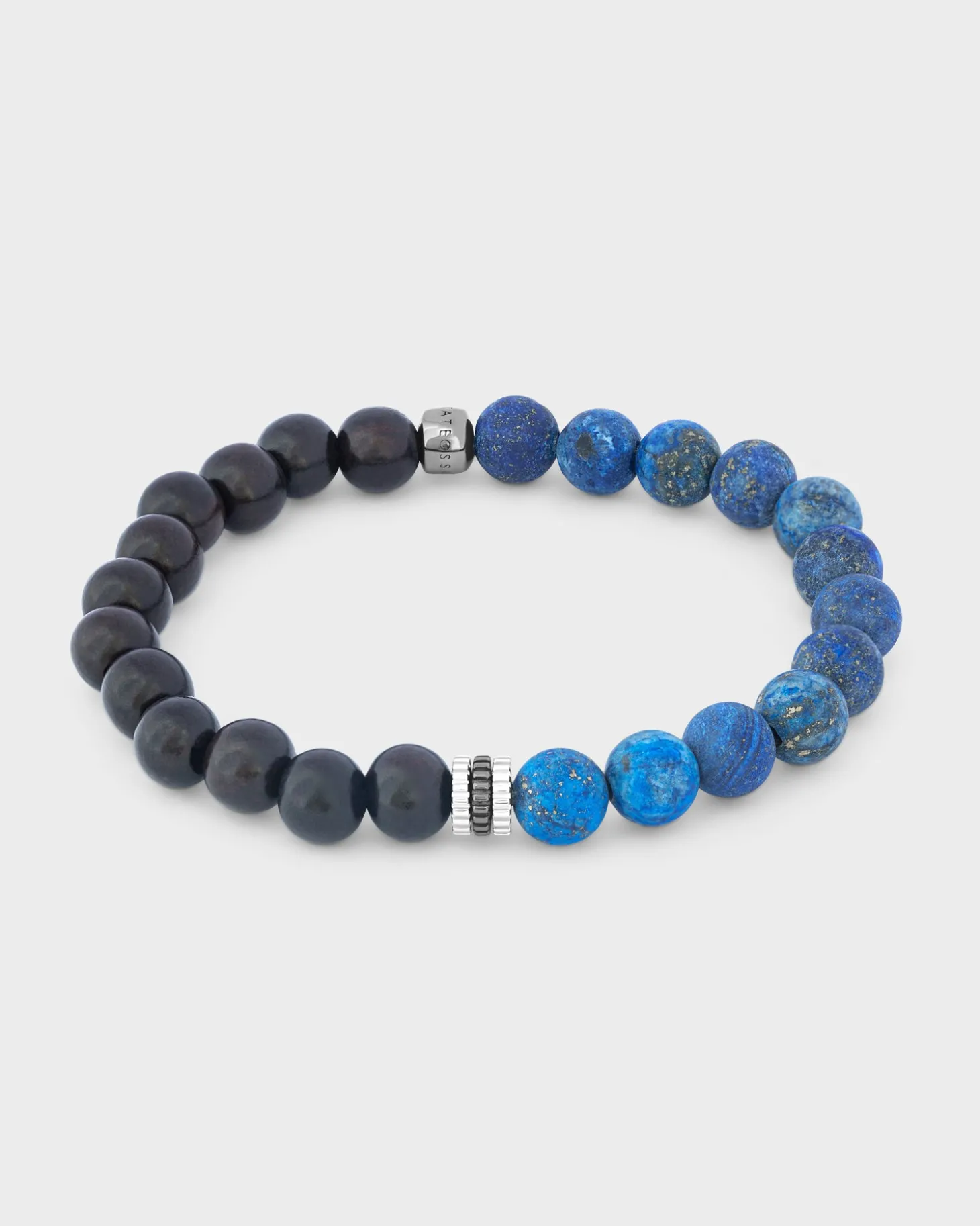 Lapis Silver Gear Bracelet