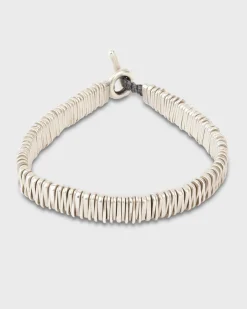 Large Zig Zag Sterling Silver Bracelet