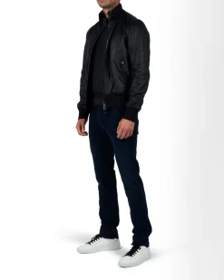 Leather Blouson Jacket