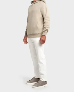 Light Beige Cotton Cashmere Hoodie