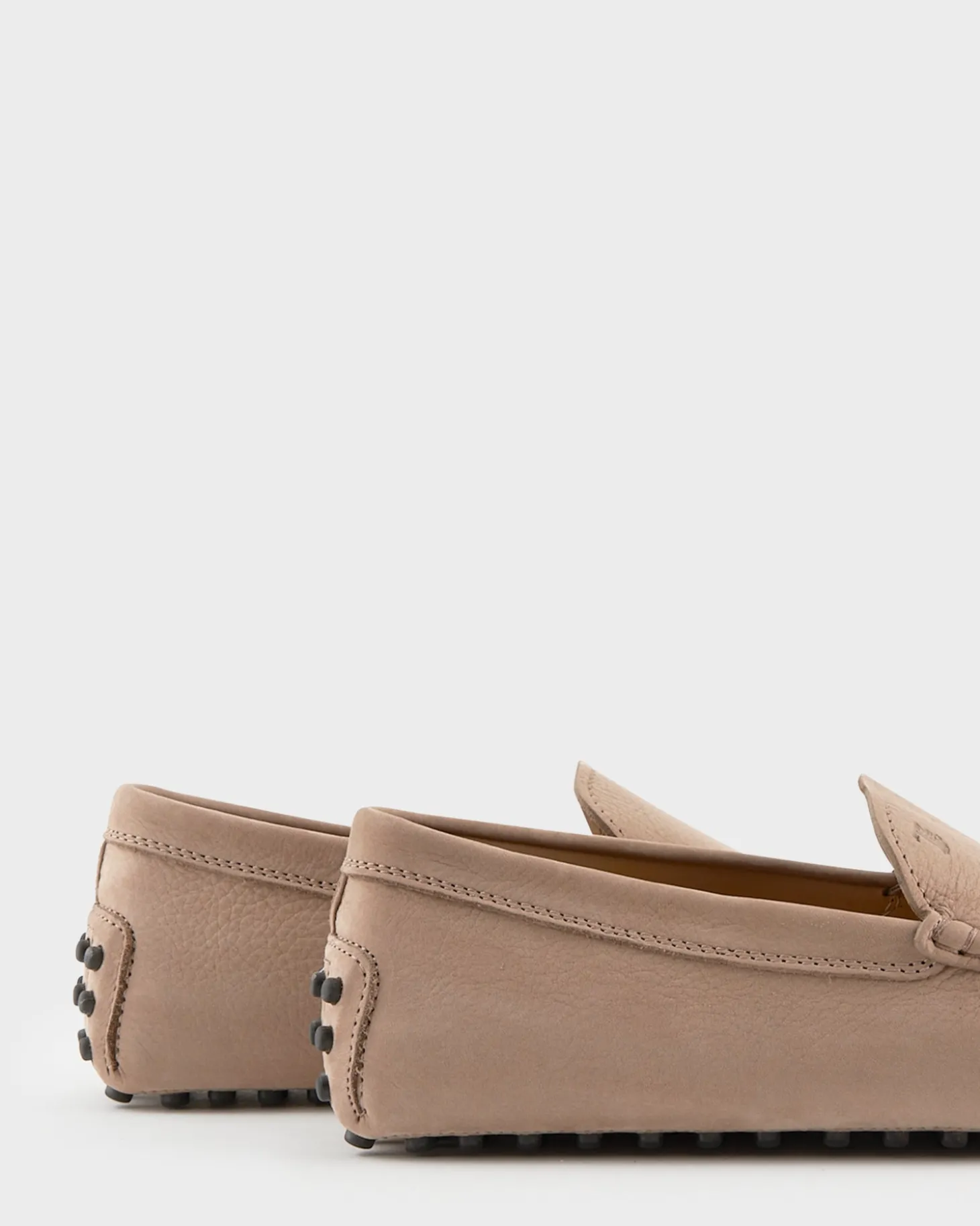 Light Beige Nubuck Gommino Driving Shoes