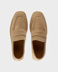 Light Beige Suede Valencia Espadrilles
