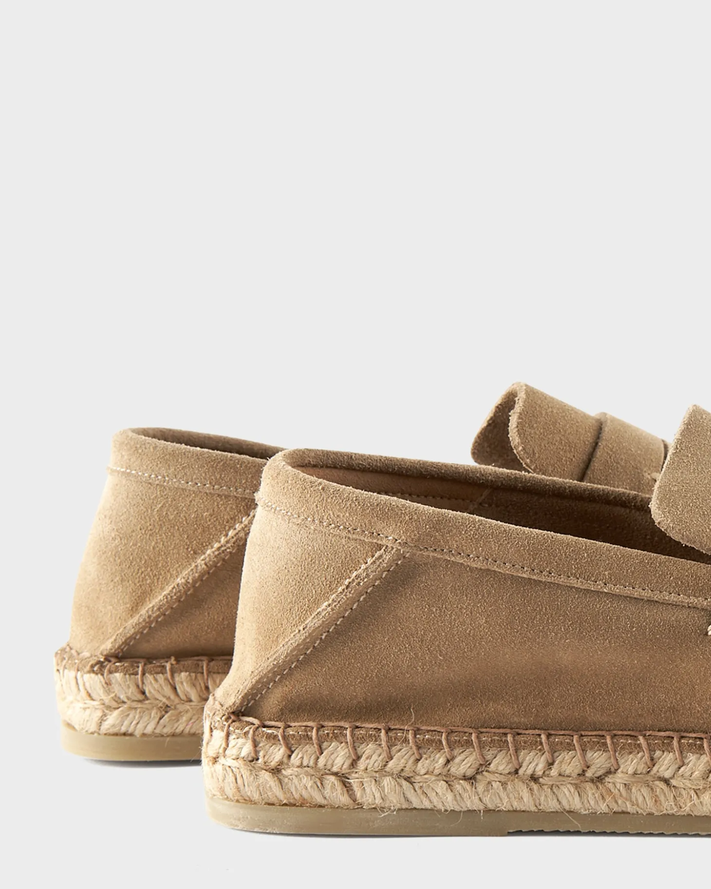 Light Beige Suede Valencia Espadrilles