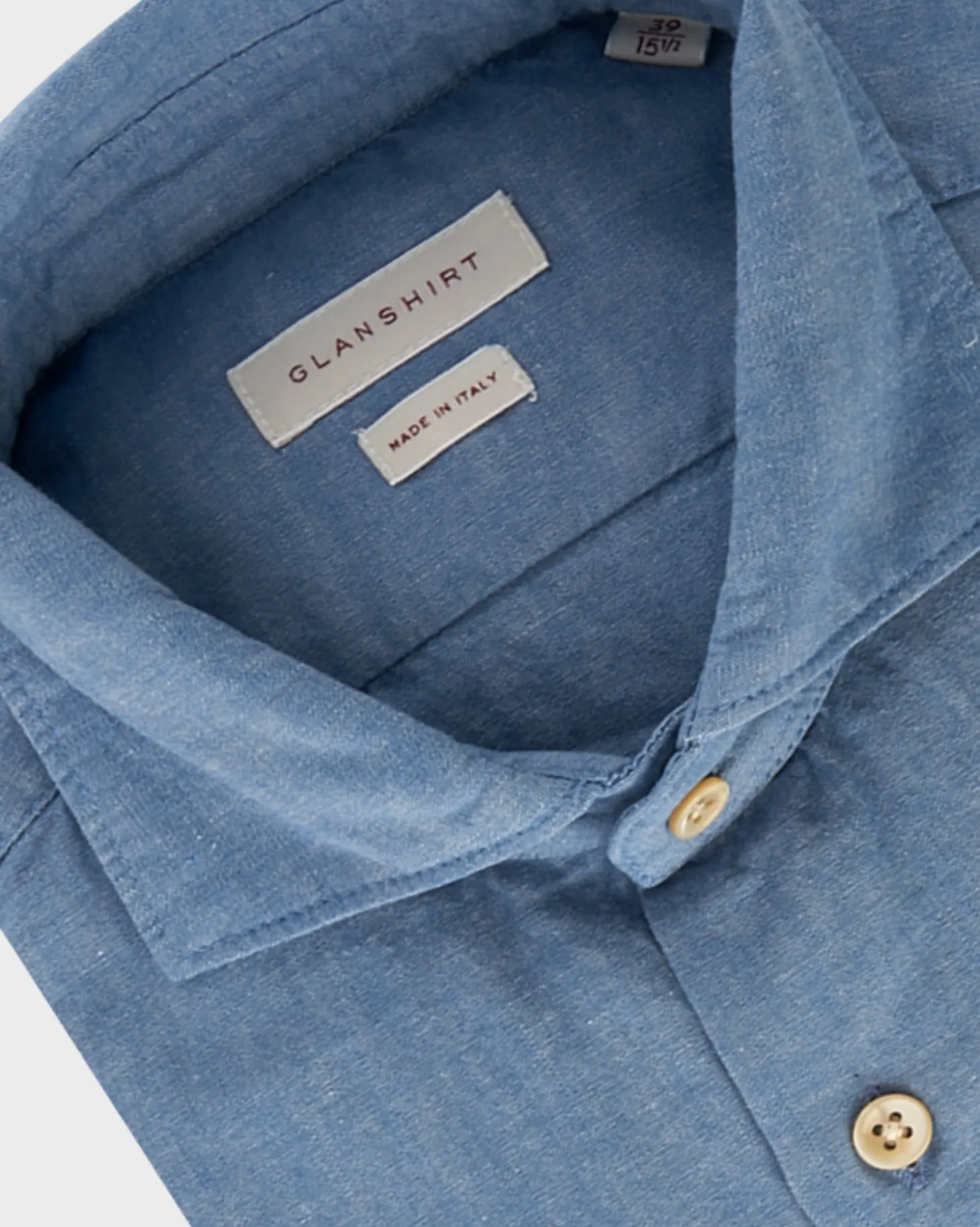 Light Blue Cotton Denim Shirt